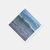 Ocean Waves bei Tide Persönliche Cocktails Napkins Serviette (Ecke)