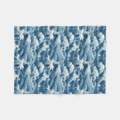 Ocean Waves Blanket Fleecedecke (Vorderseite (Horizontal))
