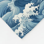 Ocean Waves Blanket Fleecedecke (Ecke)
