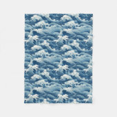 Ocean Waves Blanket Fleecedecke (Vorderseite)
