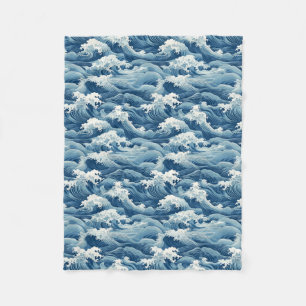 Ocean Waves Blanket Fleecedecke