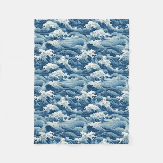 Ocean Waves Blanket Fleecedecke (Vorderseite)