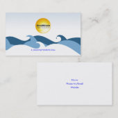 Ocean Waves Business Card V2 Visitenkarte (Vorne/Hinten)