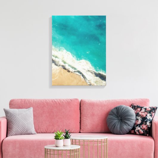 Ocean Waves Canvas Print Leinwanddruck (Insitu (Wohnzimmer))