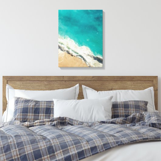 Ocean Waves Canvas Print Leinwanddruck (Insitu (Schlafzimmer))