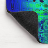 Ocean Waves Digitales Abstrakt Mousepad (Ecke)