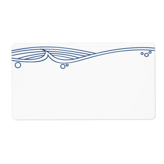 Ocean Waves Einladungen Mailing Address Labels (Vorne)