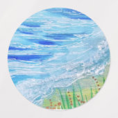 OCEAN WAVES ETIKETTEN (Design 2)