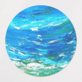 OCEAN WAVES ETIKETTEN (Design 1)