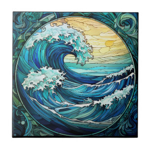 Ocean Waves Gestaltete Keramik Tile Fliese