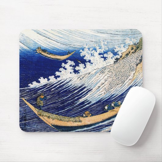 Ocean Waves Hokusai Japanisch Fine Art Art Mousepad (Mit Mouse)