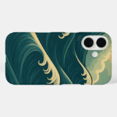 Ocean Waves iPhone 16 Case – Calm, Coastal Vibes (Rückseite (Horizontal))