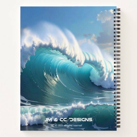 OCEAN WAVES Journal Notizblock (Rückseite)