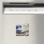 Ocean Waves Katsushika Hokusai Kunstwerk Magnet (In Situ (Geschirrspüler))