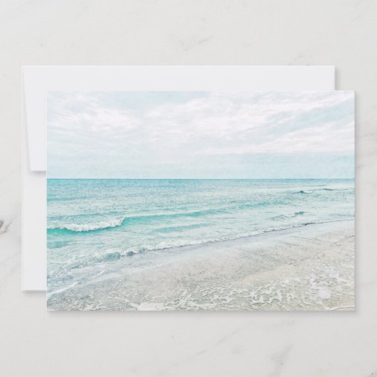 Ocean Waves Malerei Aqua Light Blue Aqua (Vorderseite)