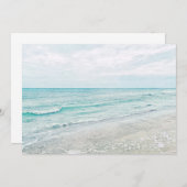 Ocean Waves Malerei Aqua Light Blue Aqua (Vorne/Hinten)