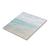 Ocean Waves Malerei Aqua Light Blue Aqua Fliese (Seite)