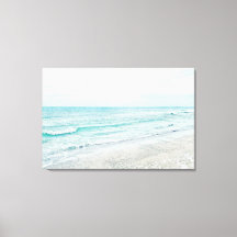 Ocean Waves Malerei Aqua Light Blue Aqua