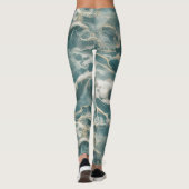Ocean Waves Marble Leggings (Rückseite)