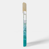 Ocean Waves Muster monogram Name Beach Case-Mate iPhone Hülle (Rückseite / Links)