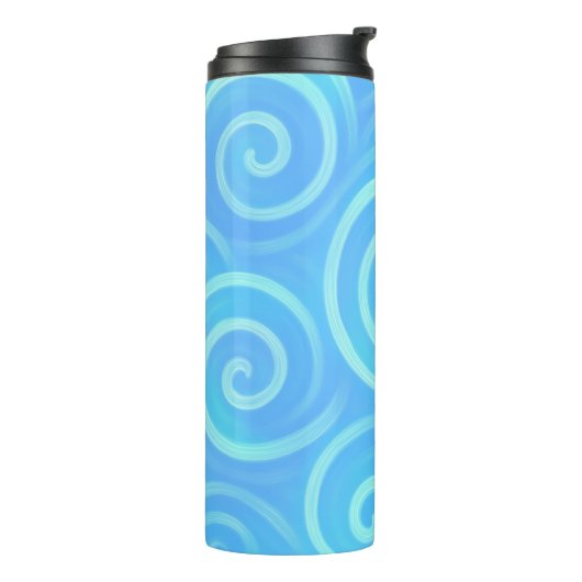 Ocean Waves of Pastel Dreams – Pastel Swirl Therma Thermosbecher (Nach links gedreht)