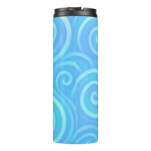 Ocean Waves of Pastel Dreams – Pastel Swirl Therma Thermosbecher (Rückseite)