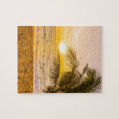 Ocean Waves Palm am Strand Puzzle (Horizontal)