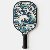 Ocean Waves Pickleball Paddle (Rückseite)