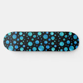Ocean Waves Polka Dot Skateboard (Horizontal)