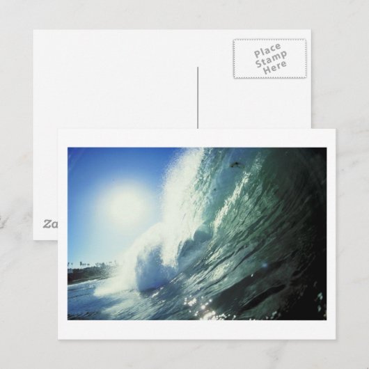 Ocean Waves Postcard Postkarte (Vorne/Hinten)