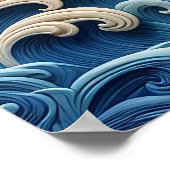 Ocean Waves Poster (Ecke)