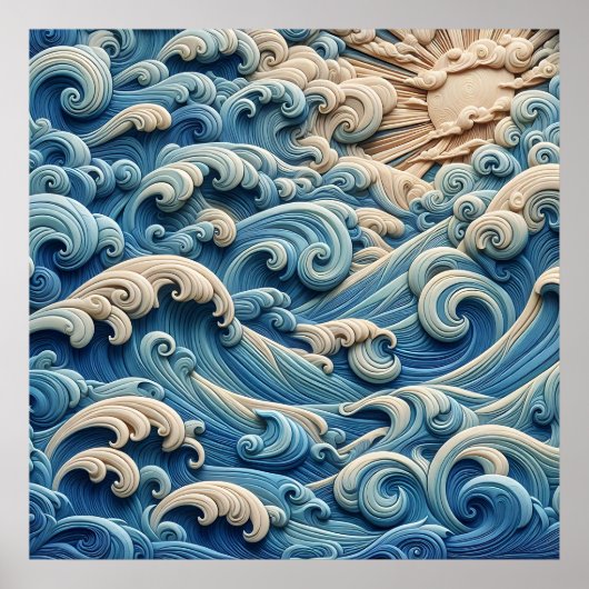 Ocean Waves Poster (Vorne)