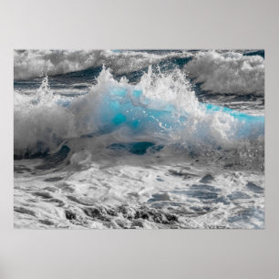 ocean waves poster
