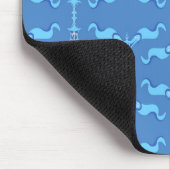 Ocean Waves & Ribbons Mousepad (Ecke)
