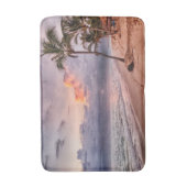 Ocean Waves Sandstrand Sunset Badematte (Vorderseite Vertikal)