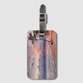 Ocean Waves Sandstrand Sunset Gepäckanhänger (Vorderseite Vertikal)