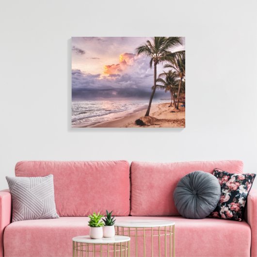 Ocean Waves Sandstrand Sunset Leinwanddruck (Insitu (Wohnzimmer))