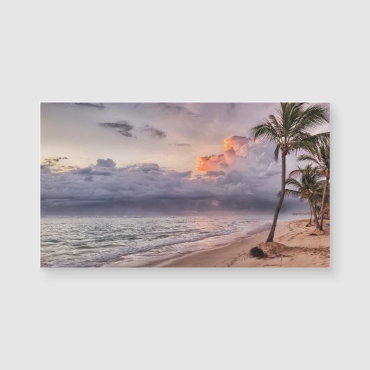 Ocean Waves Sandstrand Sunset Magnetkarte (Vorderseite)