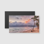 Ocean Waves Sandstrand Sunset Magnetkarte (Vorne/Hinten)