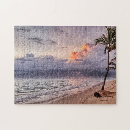 Ocean Waves Sandstrand Sunset Puzzle (Horizontal)