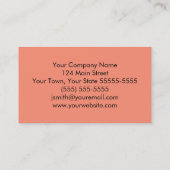 Ocean Waves Sandstrand Sunset Visitenkarte (Rückseite)