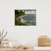 Ocean Waves Sea Caribbean USVI Beach Poster (Küche)