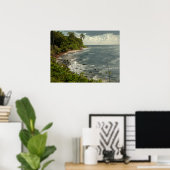 Ocean Waves Sea Caribbean USVI Beach Poster (Heimbüro)