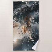 Ocean Waves & Sea Foam Beach Towel Strandtuch (Vorderseite)