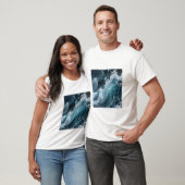 Ocean Waves & Sea Foam Graphic T-Shirt for Men (Unisex)