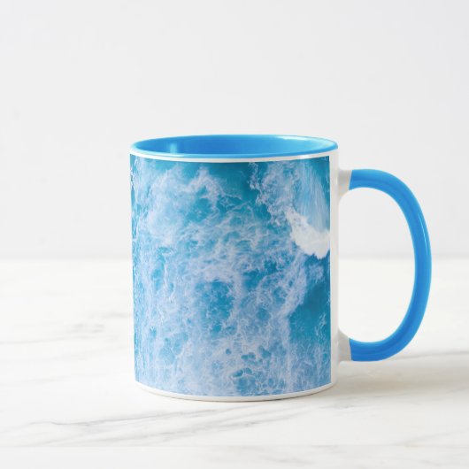 Ocean Waves Seascape Combo Kaffee Tasse (Rechts)
