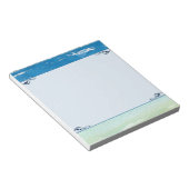 Ocean Waves Seashore Thema Notizblock (angewinkelt)