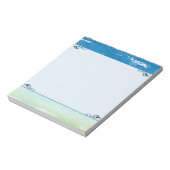 Ocean Waves Seashore Thema Notizblock (Rotiert)
