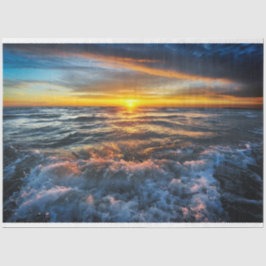 Ocean Waves Sunset 20x30 Dekoupage Tissue Seidenpapier