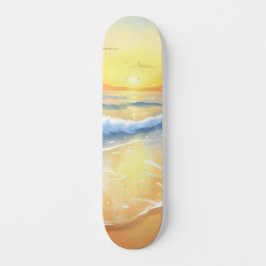 Ocean Waves Sunset | Strandfarbe Skateboard